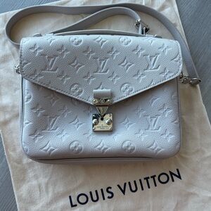 Louis Vuitton Light Gray Monogram Crossbody Bag